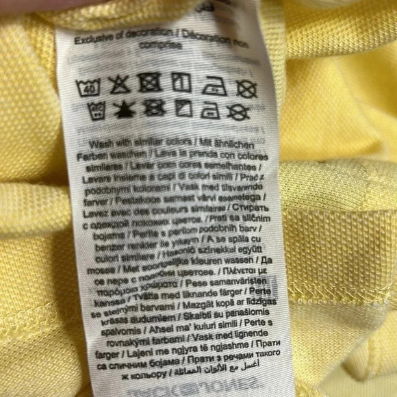 Jack & Jones men polo shirt XXL ,yellow cotton, short sleeve,golf  shirt . NWT - Picture 11 of 17